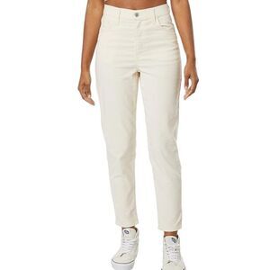 Levi's Corduroy High Waisted Mom Jeans White Beige Women's Size 24 x 29 Stretch